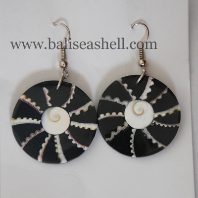 shell earring art jewelry art