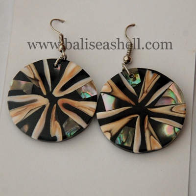 shell earring and zebra art