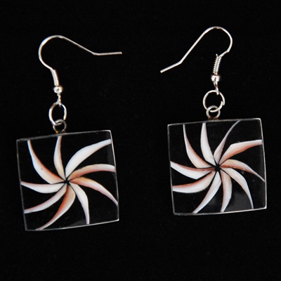 paua shell earring
