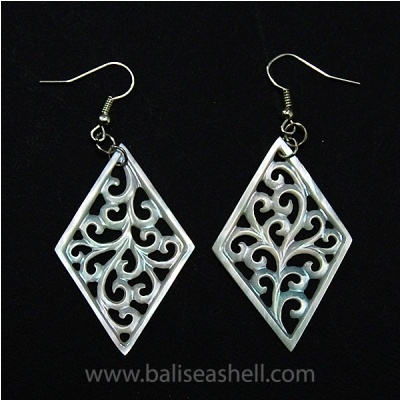 earring crafts shell carving jewel