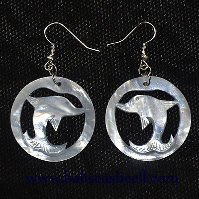 earring shell with stainless art