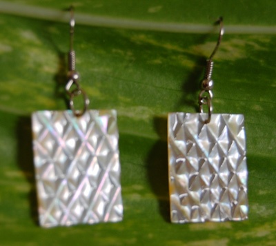 earring shell art bali