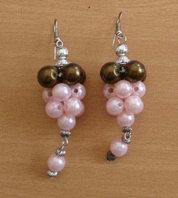 bead plastic earring