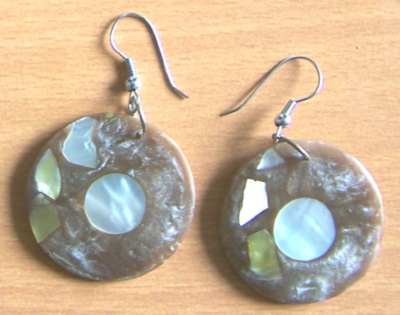 shell earring mosaic