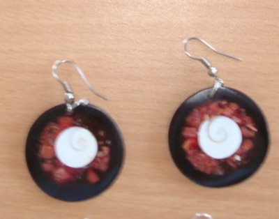 shell earring mosaic
