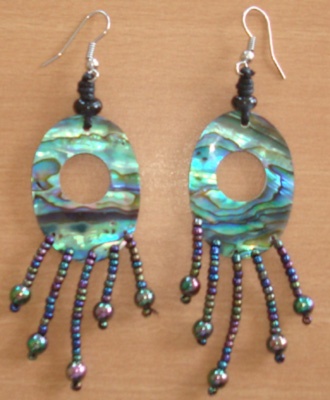 earring from paua shell