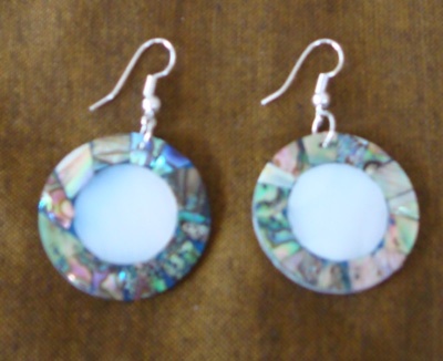 shell paua earring arts