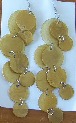 capiz shell earring
