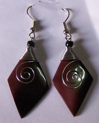 pen lip shell earring