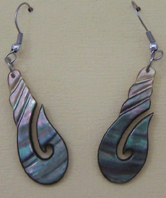 earring black mop hook desighn