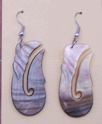 earring black mop hook desighn