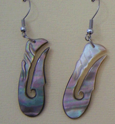 earring black mop hook desighn