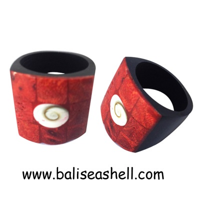 red coral ring art design bali