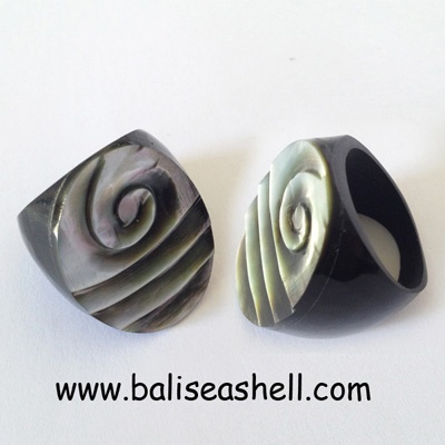 sea sell ring combine carving art