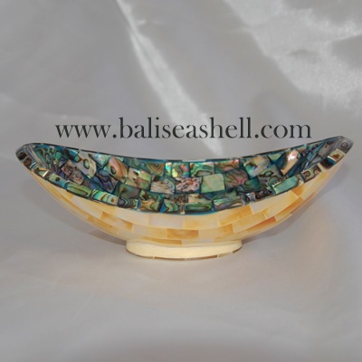 bowl crafts paua oval combine with mop gold