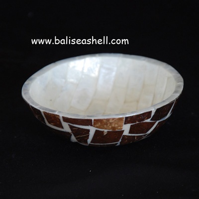 small coco bowl art crafts white color