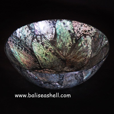 abalone shell bowl round