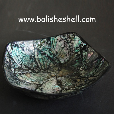 shell abalone art from shell abaone green