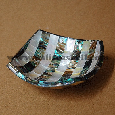 bowl mixed paua and mop shell