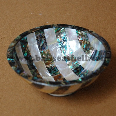seashell bowl and art crafts paua