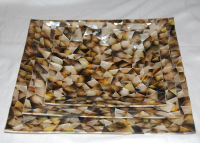 mother of pearl shell plate