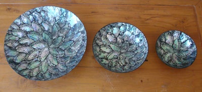 bowl round set mosaic