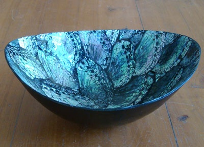 bowl ware abalone shell
