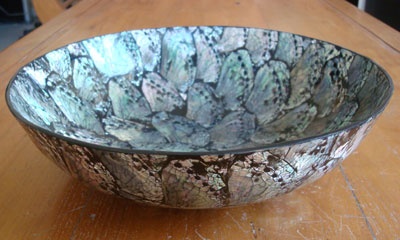 abalone shell mosaic bowl ware