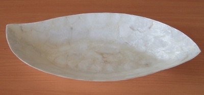 bowl capiz white