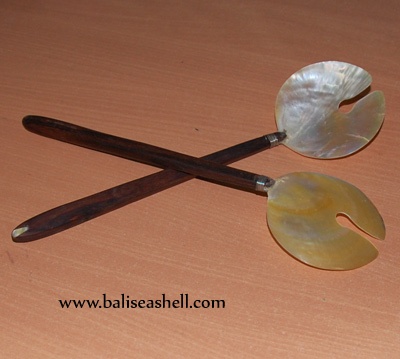 mother of pearl long spoon cook
