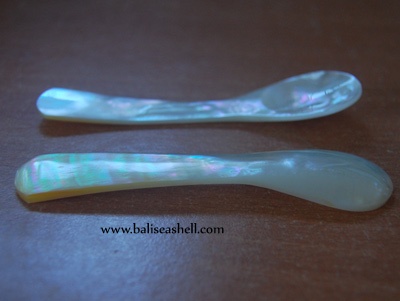 caviar spoon made from mop shell