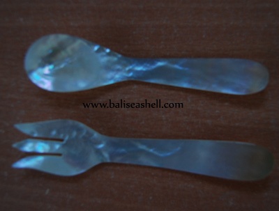 big spoon set mother of pearl