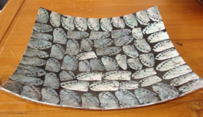 shell mosaic plate
