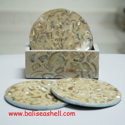 top shell coaster art crafts