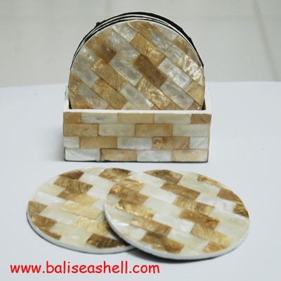 seashell crafts art gifts coaster