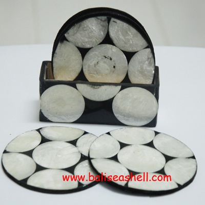 capis shell glass ware inlay