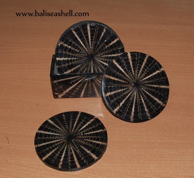 seashell mosaic inlay with receine