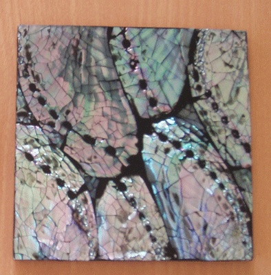 abalone shell coaster