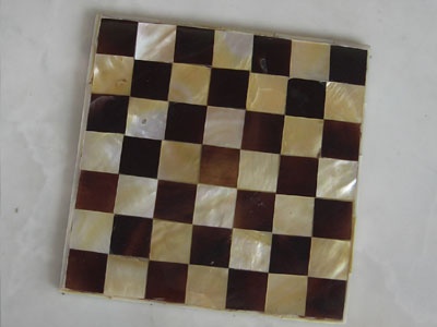 glass ware from Mop shell white and black