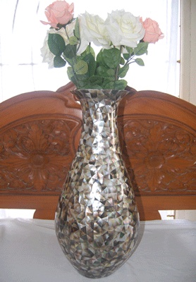 vases shell black tahitian