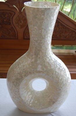 mosaic art vases mother of pearl