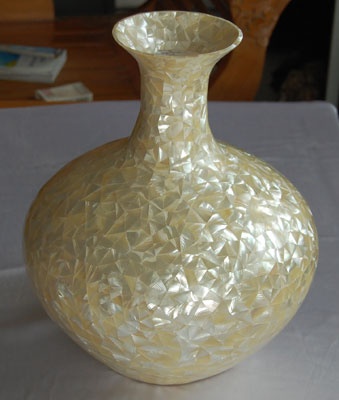tectus pyramid pearl shell vases