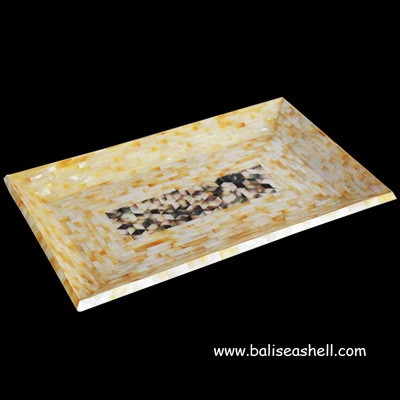mixed gold mother of pearl trey