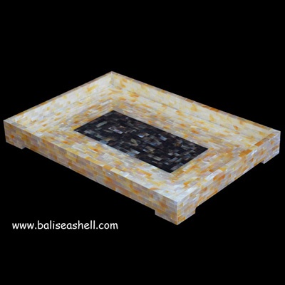 mixed gold mother of pearl trey