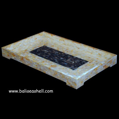 shell dish art pearl shell