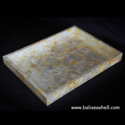 mixed gold mother of pearl trey