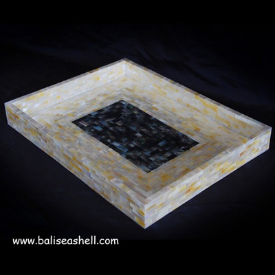 mixed gold mother of pearl trey