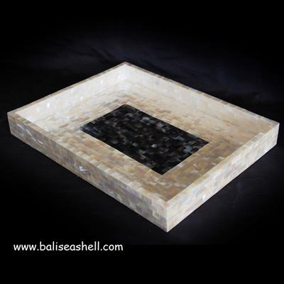 mixed gold mother of pearl trey
