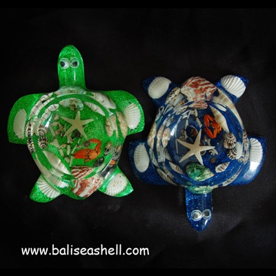 shell disc art crafts from bali