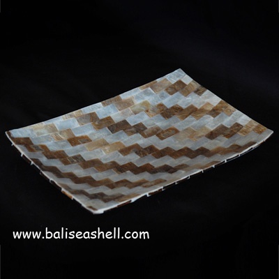shell bowl tery art for salad